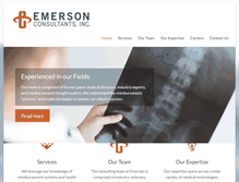 Tablet Screenshot of emersonconsultants.com